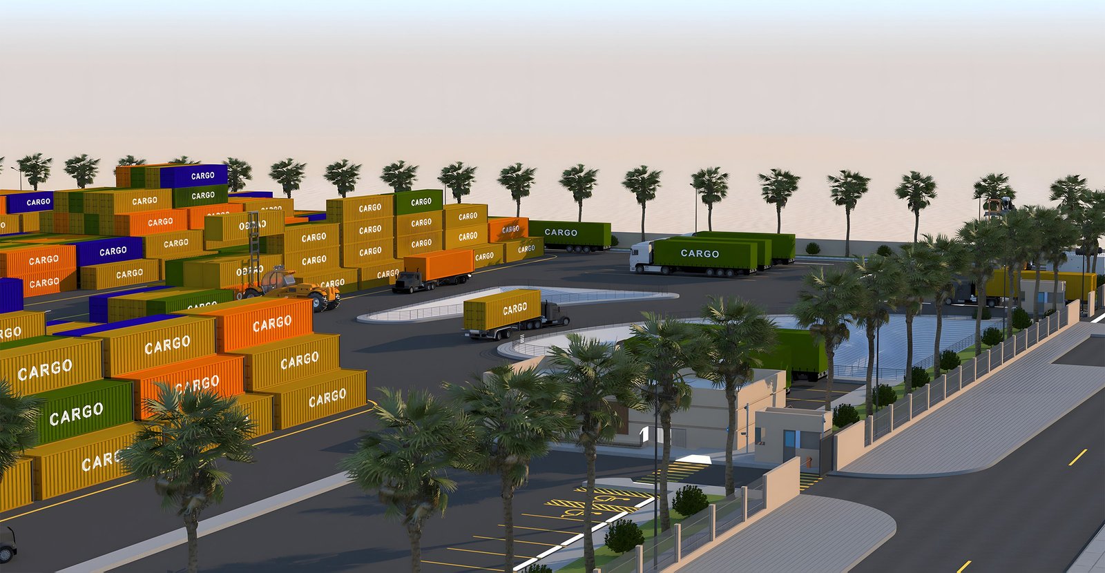 KAEC Dry DOck Container yard 4